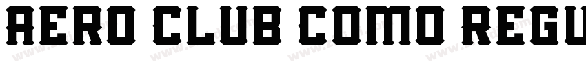 Aero Club Como Regul字体转换